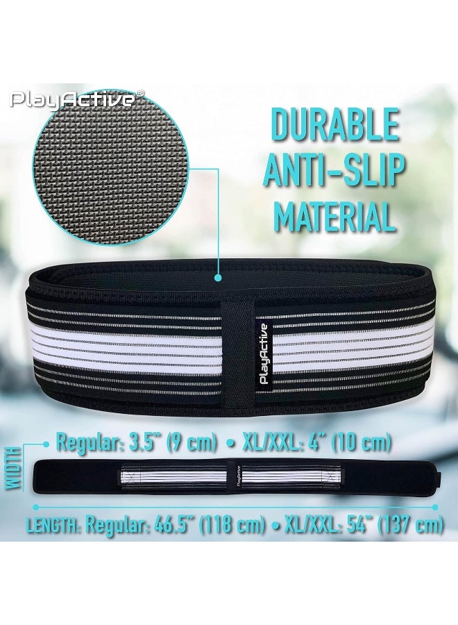 PlayActive Sacroiliac SI Joint Hip Belt - Breathable Anti-Slip Pelvic and Lower Back Support Brace for Men and Women - Pain Relief for Sciatica, Pelvis, Lumbar, Nerve and Leg Pain - Stabilizing Compression - Image 4